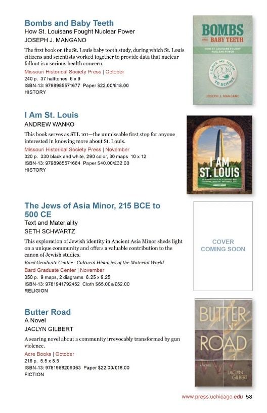 University of Chicago Press Fall 2026 International Catalog Weekly Ad January 1 - December 31, 2026