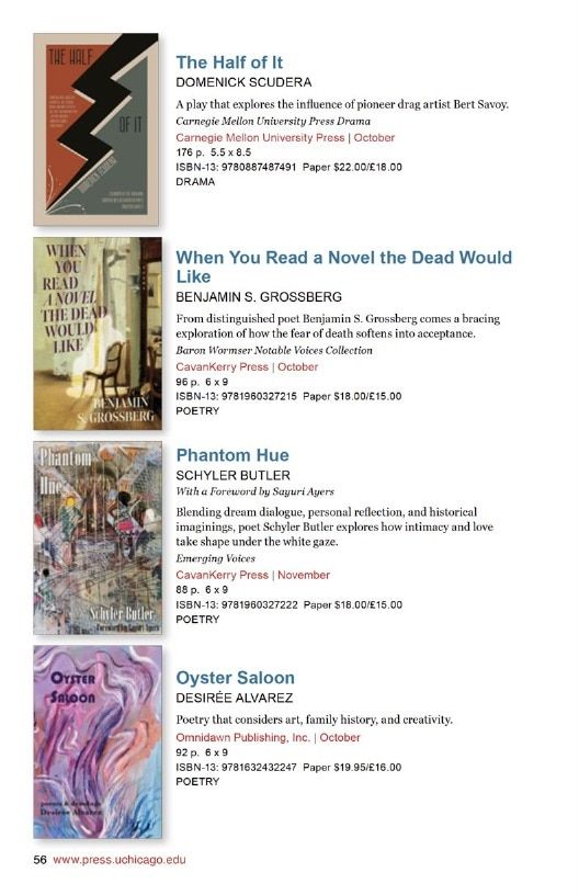 University of Chicago Press Fall 2026 International Catalog Weekly Ad January 1 - December 31, 2026