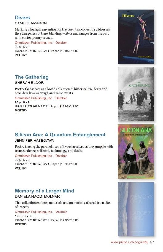 University of Chicago Press Fall 2026 International Catalog Weekly Ad January 1 - December 31, 2026