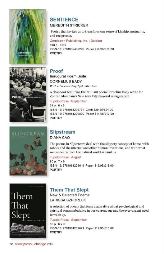 University of Chicago Press Fall 2026 International Catalog Weekly Ad January 1 - December 31, 2026