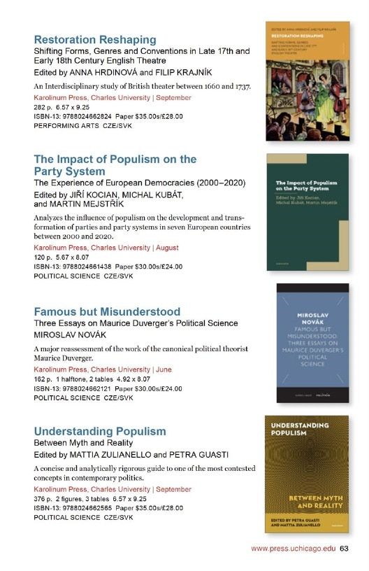 University of Chicago Press Fall 2026 International Catalog Weekly Ad January 1 - December 31, 2026
