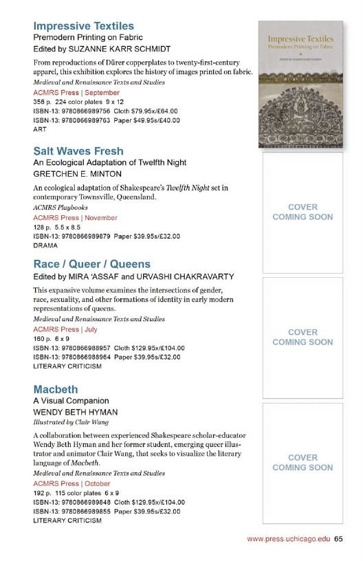 University of Chicago Press Fall 2026 International Catalog Weekly Ad January 1 - December 31, 2026