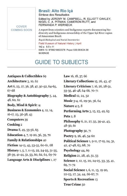 University of Chicago Press Fall 2026 International Catalog Weekly Ad January 1 - December 31, 2026