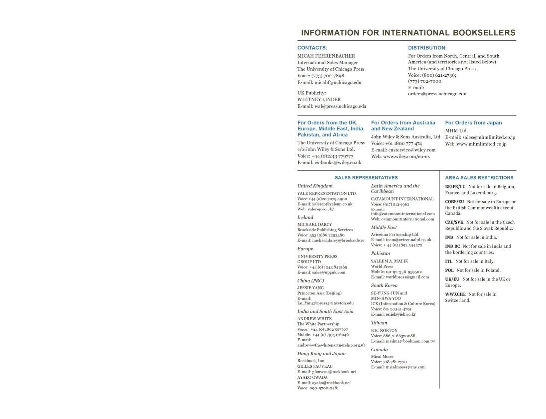 University of Chicago Press Fall 2026 International Catalog Weekly Ad January 1 - December 31, 2026