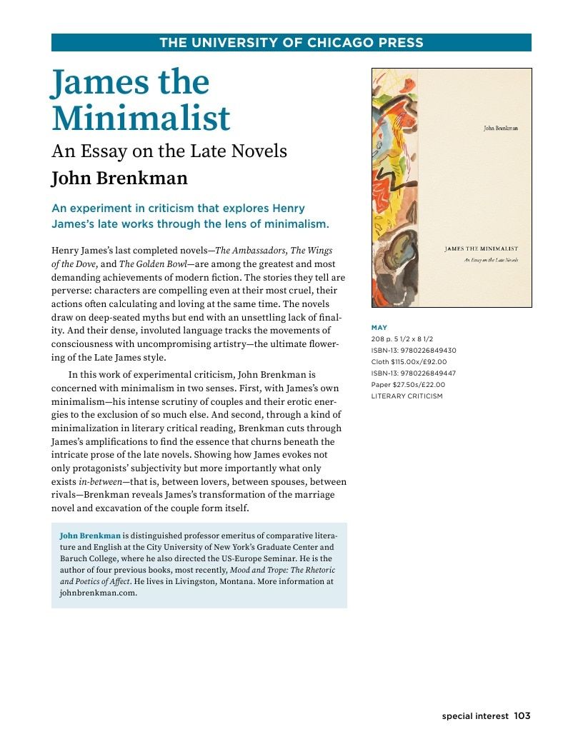 University of Chicago Press Spring 2026 Catalog Weekly Ad January 1 - December 31, 2026