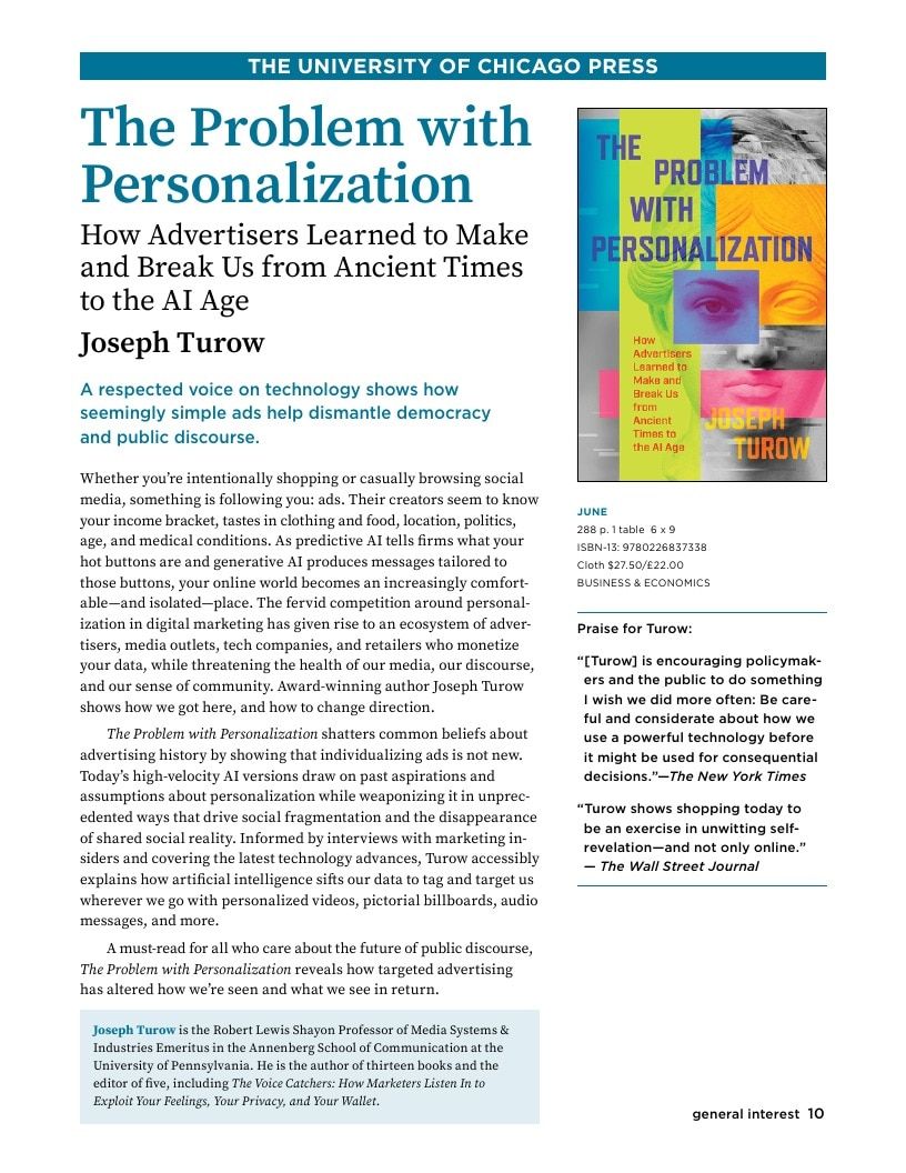 University of Chicago Press Spring 2026 Catalog Weekly Ad January 1 - December 31, 2026