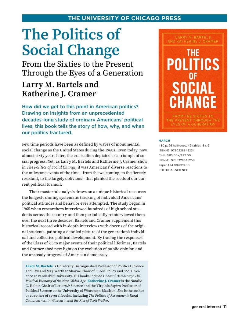 University of Chicago Press Spring 2026 Catalog Weekly Ad January 1 - December 31, 2026