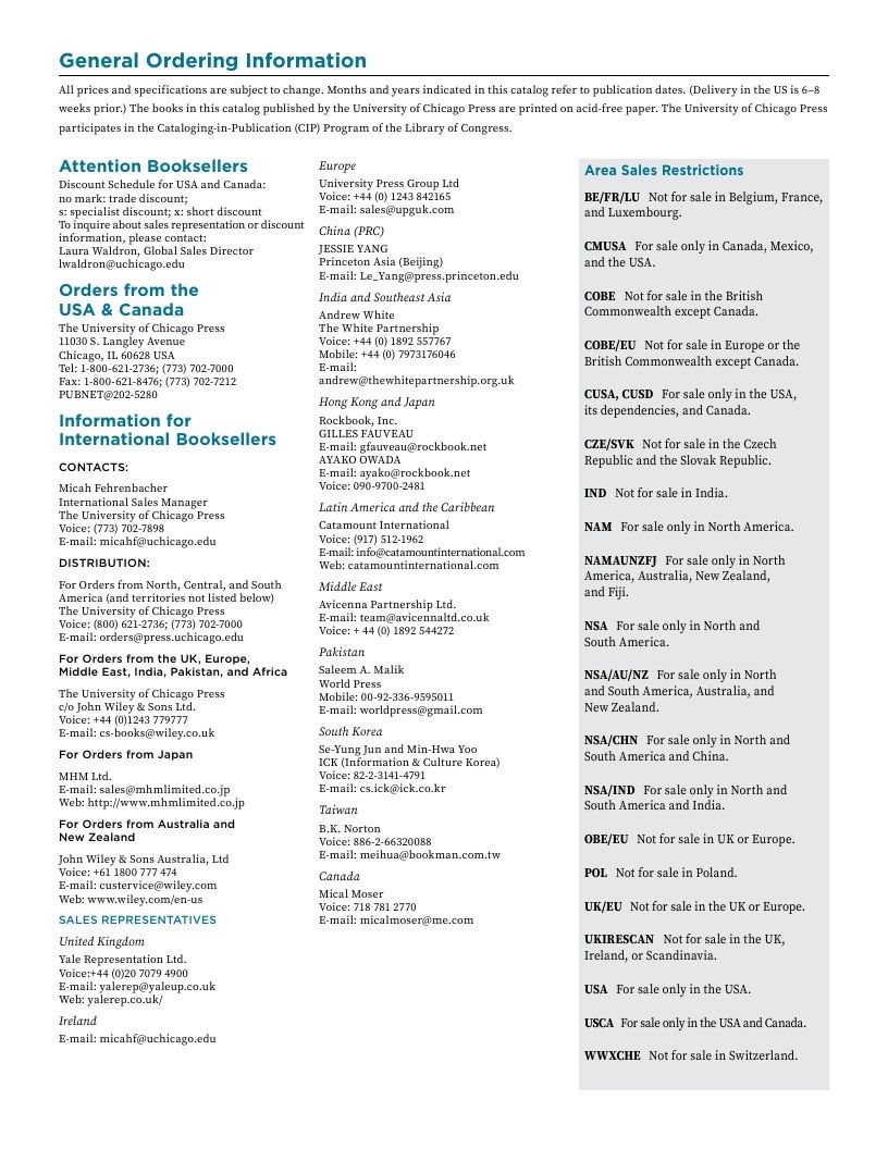 University of Chicago Press Spring 2026 Catalog Weekly Ad January 1 - December 31, 2026