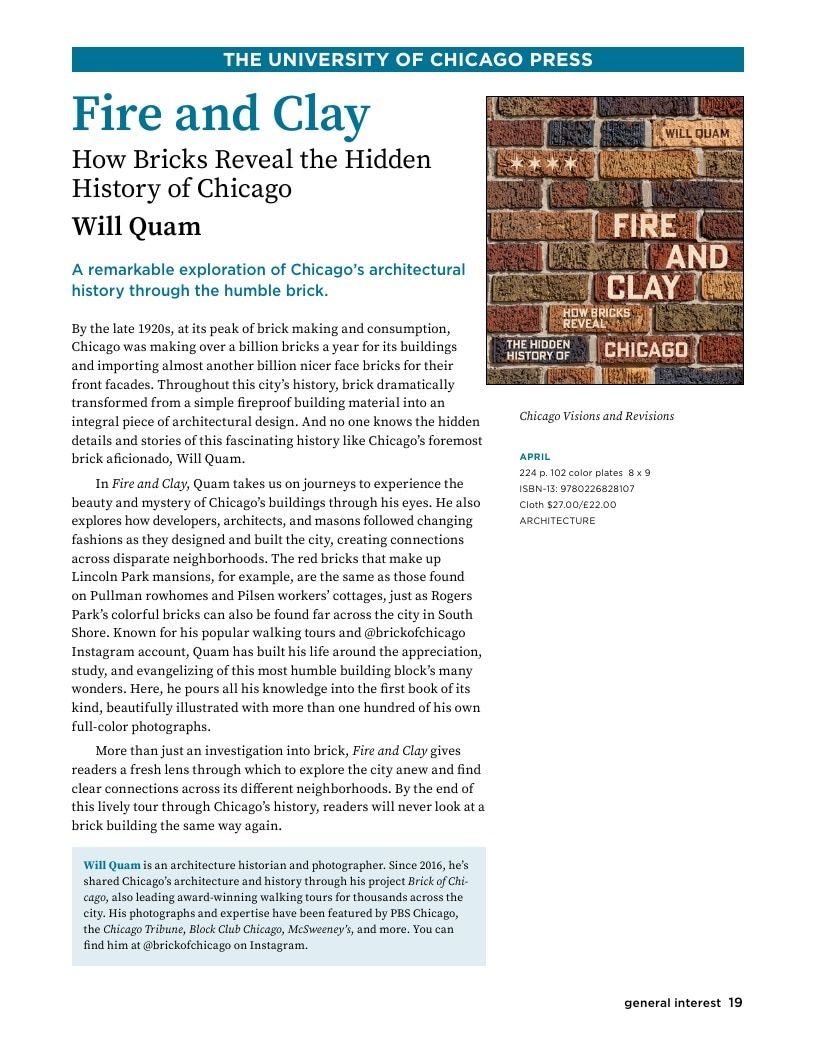 University of Chicago Press Spring 2026 Catalog Weekly Ad January 1 - December 31, 2026