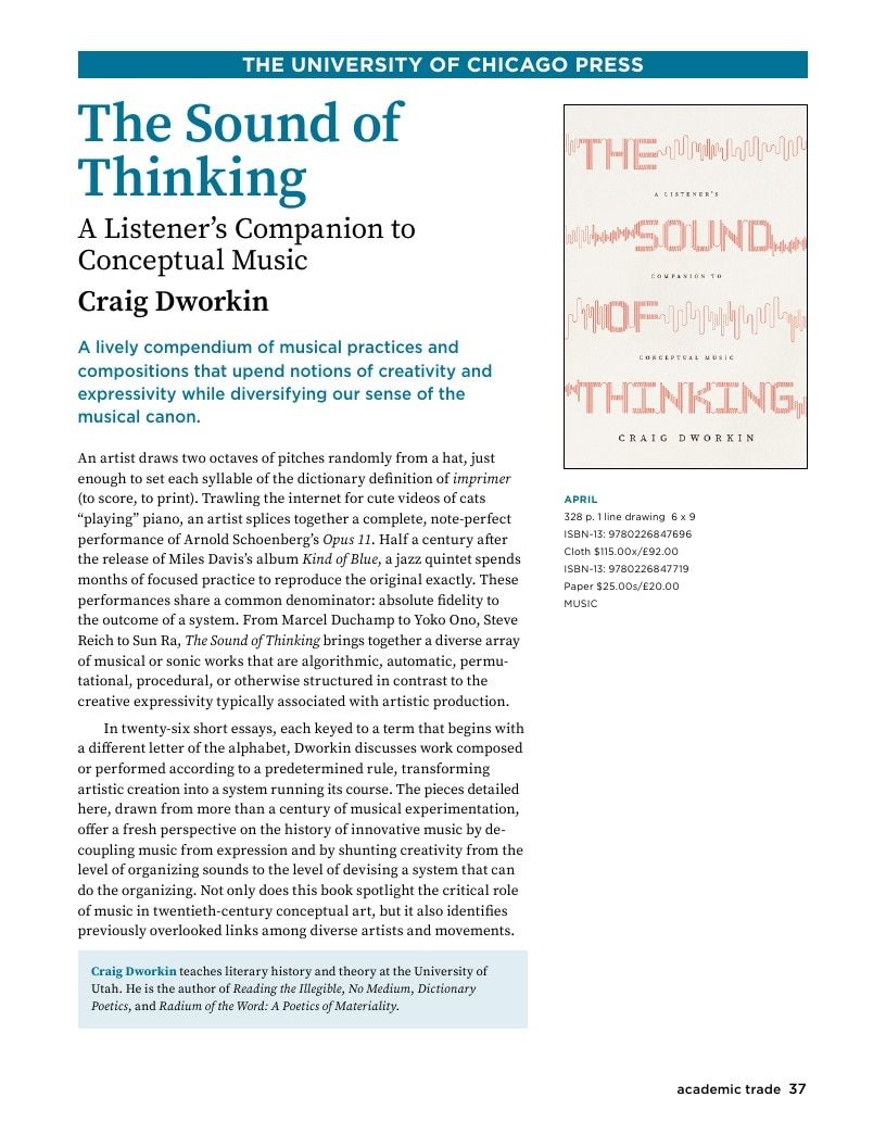 University of Chicago Press Spring 2026 Catalog Weekly Ad January 1 - December 31, 2026