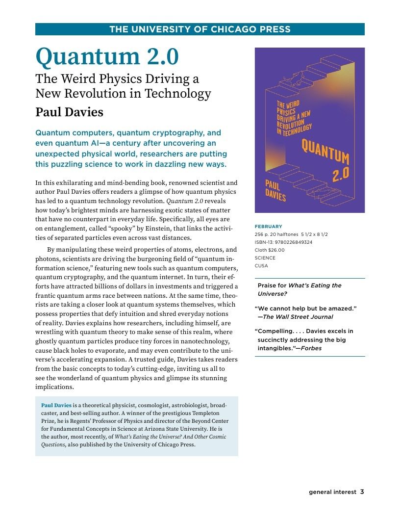University of Chicago Press Spring 2026 Catalog Weekly Ad January 1 - December 31, 2026