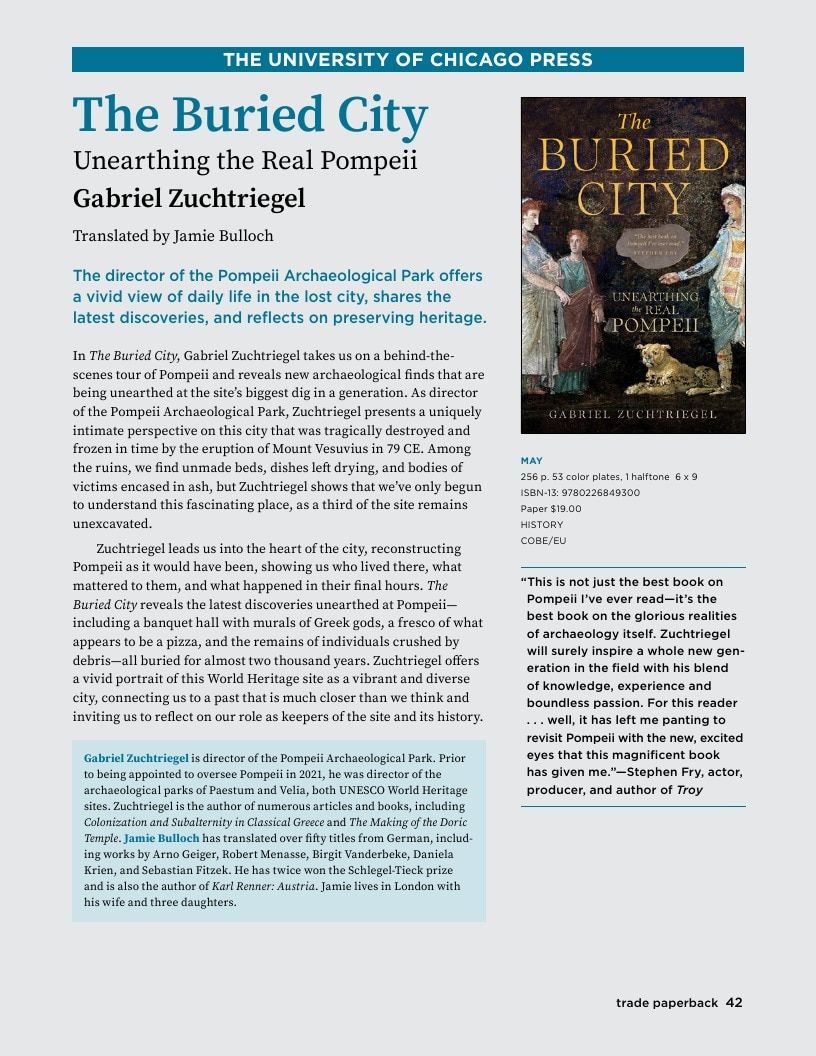 University of Chicago Press Spring 2026 Catalog Weekly Ad January 1 - December 31, 2026