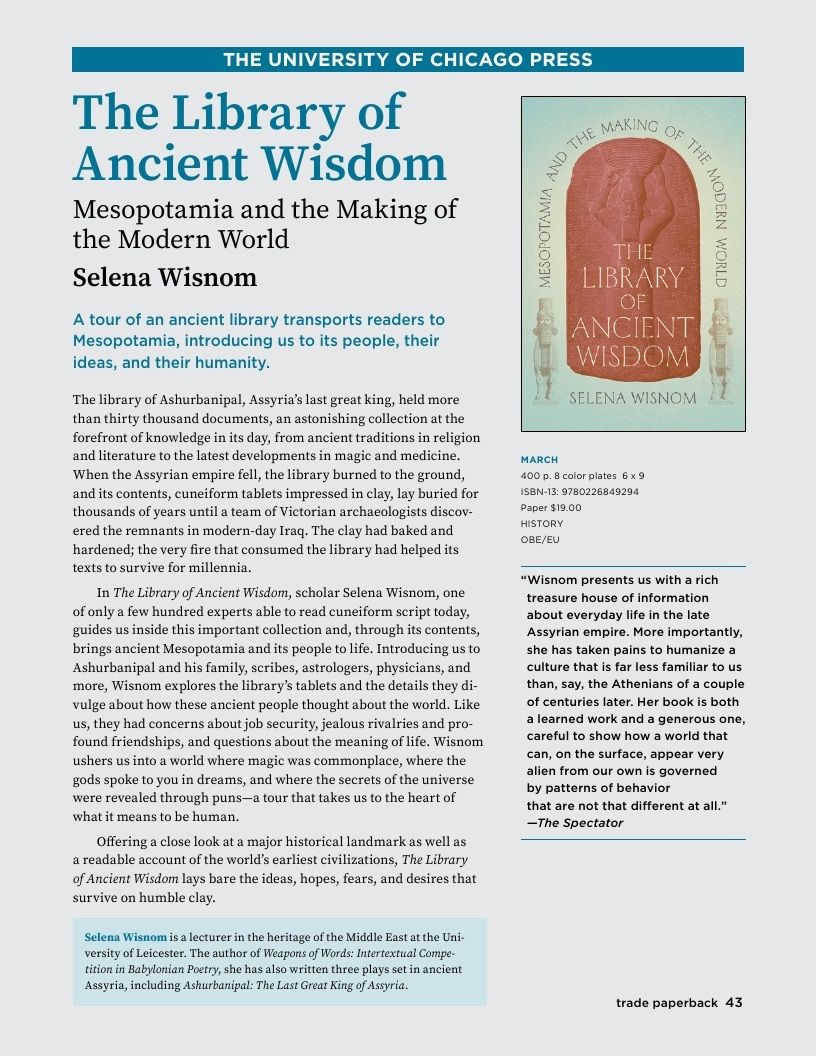 University of Chicago Press Spring 2026 Catalog Weekly Ad January 1 - December 31, 2026