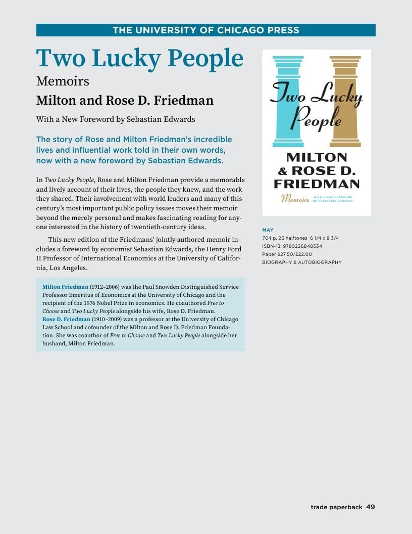 University of Chicago Press Spring 2026 Catalog Weekly Ad January 1 - December 31, 2026