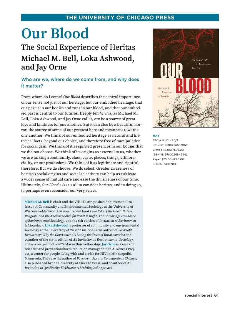 University of Chicago Press Spring 2026 Catalog Weekly Ad January 1 - December 31, 2026