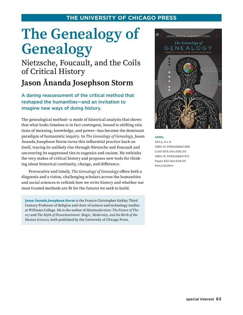 University of Chicago Press Spring 2026 Catalog Weekly Ad January 1 - December 31, 2026