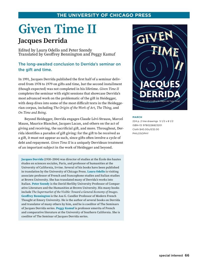 University of Chicago Press Spring 2026 Catalog Weekly Ad January 1 - December 31, 2026