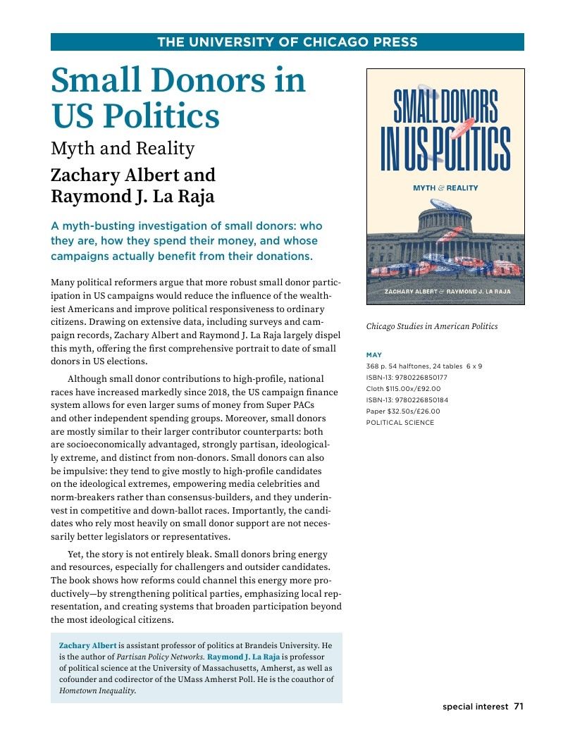 University of Chicago Press Spring 2026 Catalog Weekly Ad January 1 - December 31, 2026