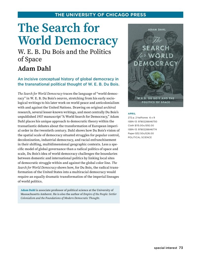 University of Chicago Press Spring 2026 Catalog Weekly Ad January 1 - December 31, 2026
