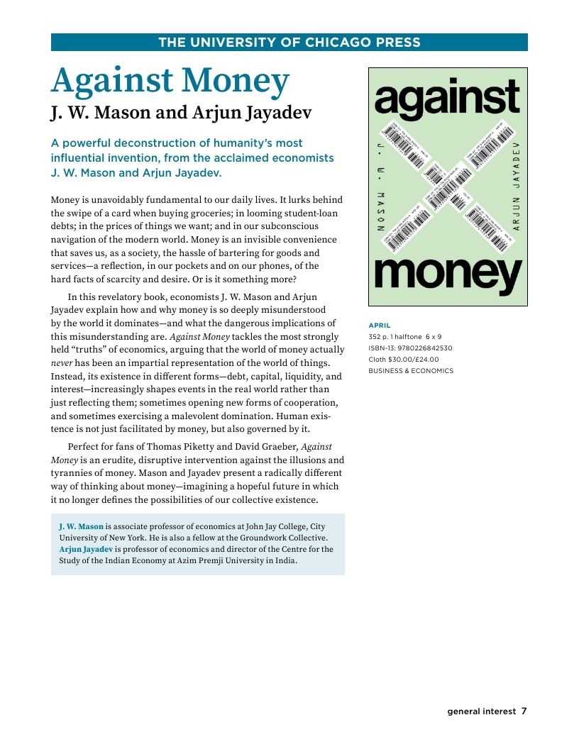 University of Chicago Press Spring 2026 Catalog Weekly Ad January 1 - December 31, 2026