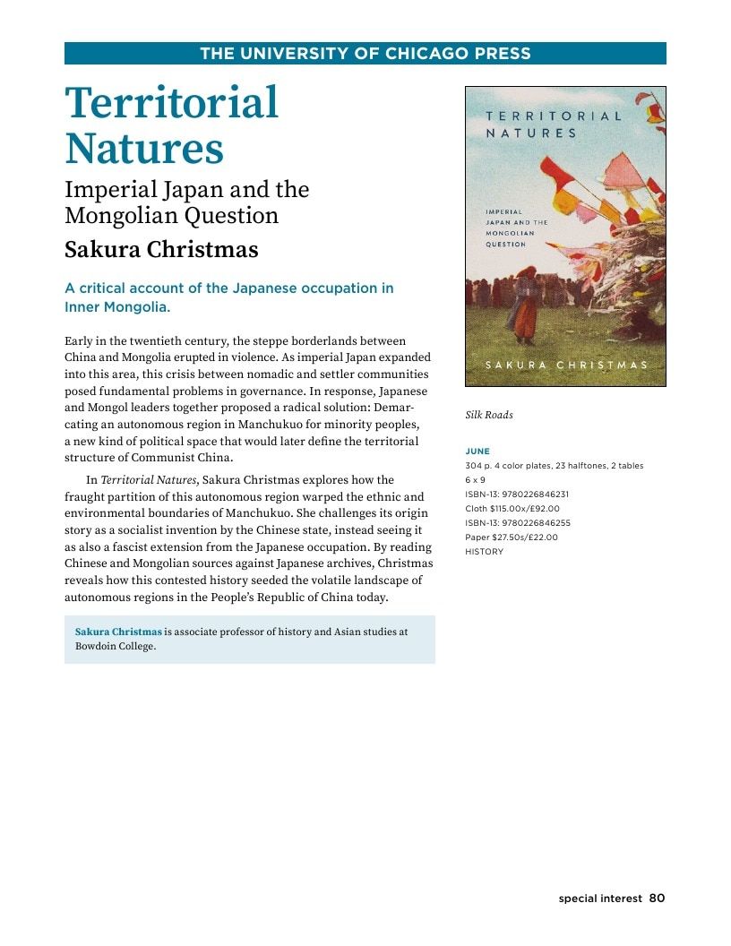University of Chicago Press Spring 2026 Catalog Weekly Ad January 1 - December 31, 2026