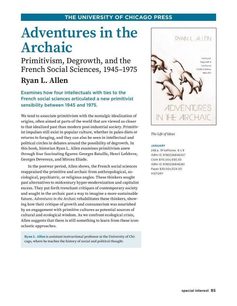University of Chicago Press Spring 2026 Catalog Weekly Ad January 1 - December 31, 2026