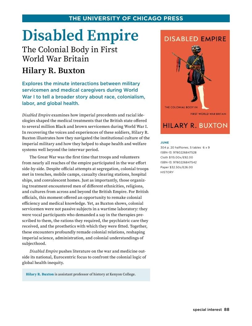 University of Chicago Press Spring 2026 Catalog Weekly Ad January 1 - December 31, 2026