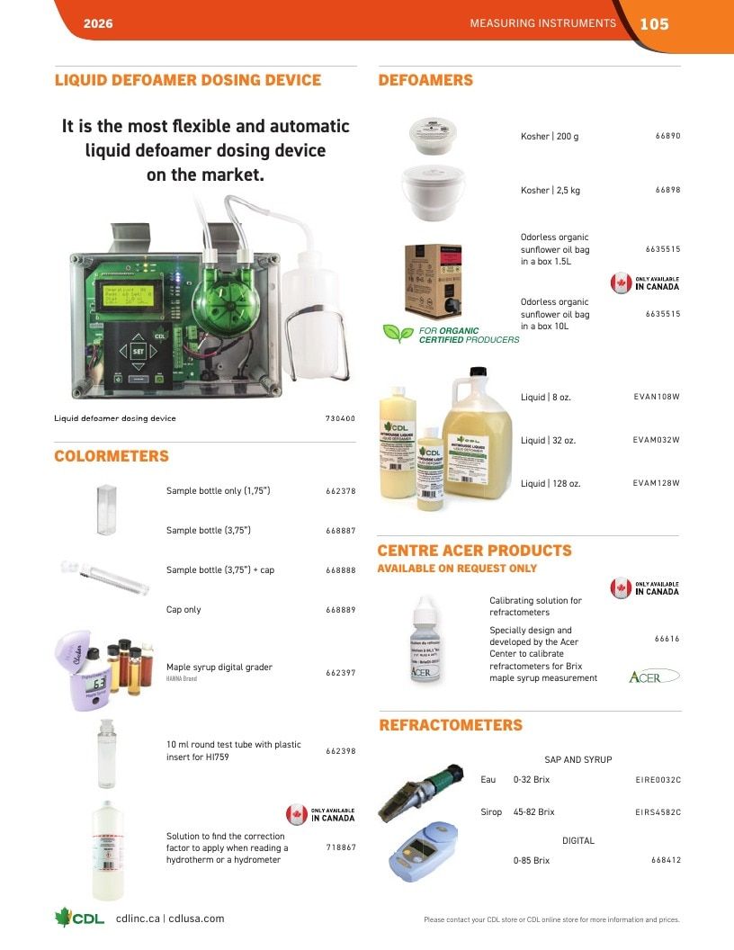 CDL USA Maple Equipment Catalog Weekly Ad January 1 - December 31, 2026