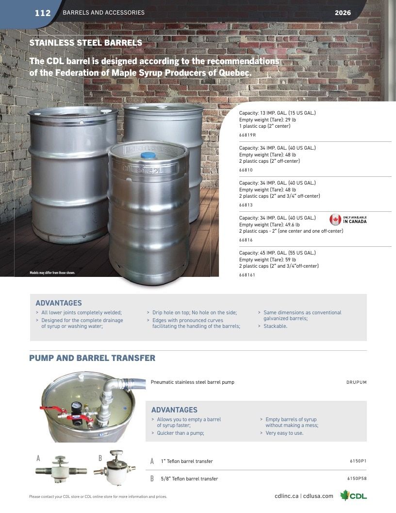 CDL USA Maple Equipment Catalog Weekly Ad January 1 - December 31, 2026