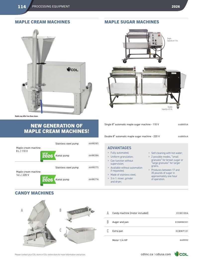 CDL USA Maple Equipment Catalog Weekly Ad January 1 - December 31, 2026