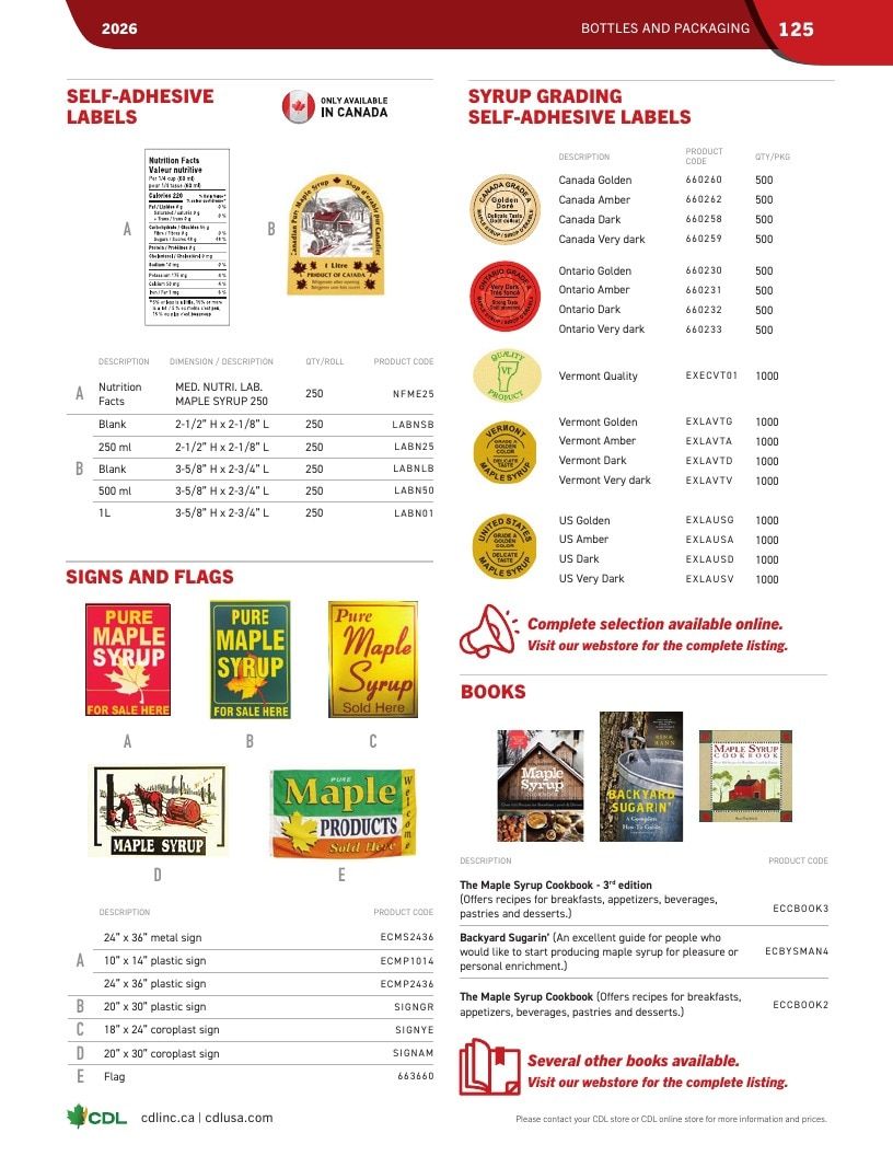 CDL USA Maple Equipment Catalog Weekly Ad January 1 - December 31, 2026