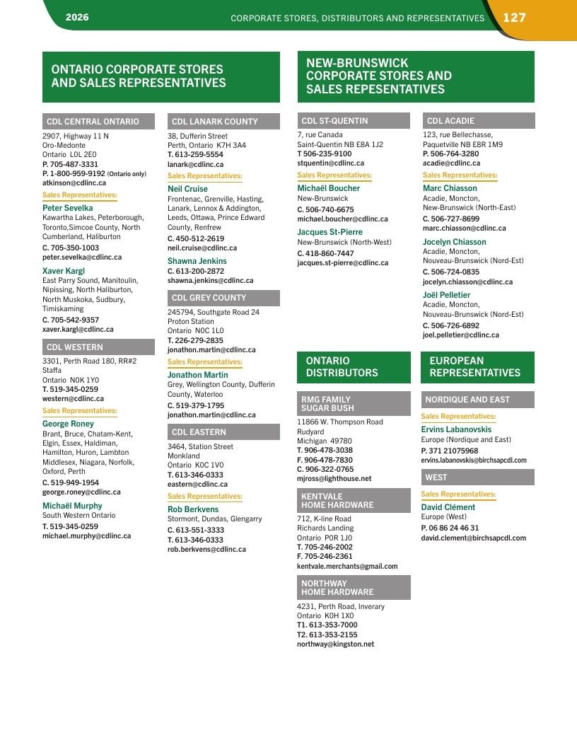 CDL USA Maple Equipment Catalog Weekly Ad January 1 - December 31, 2026