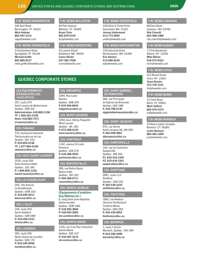 CDL USA Maple Equipment Catalog Weekly Ad January 1 - December 31, 2026