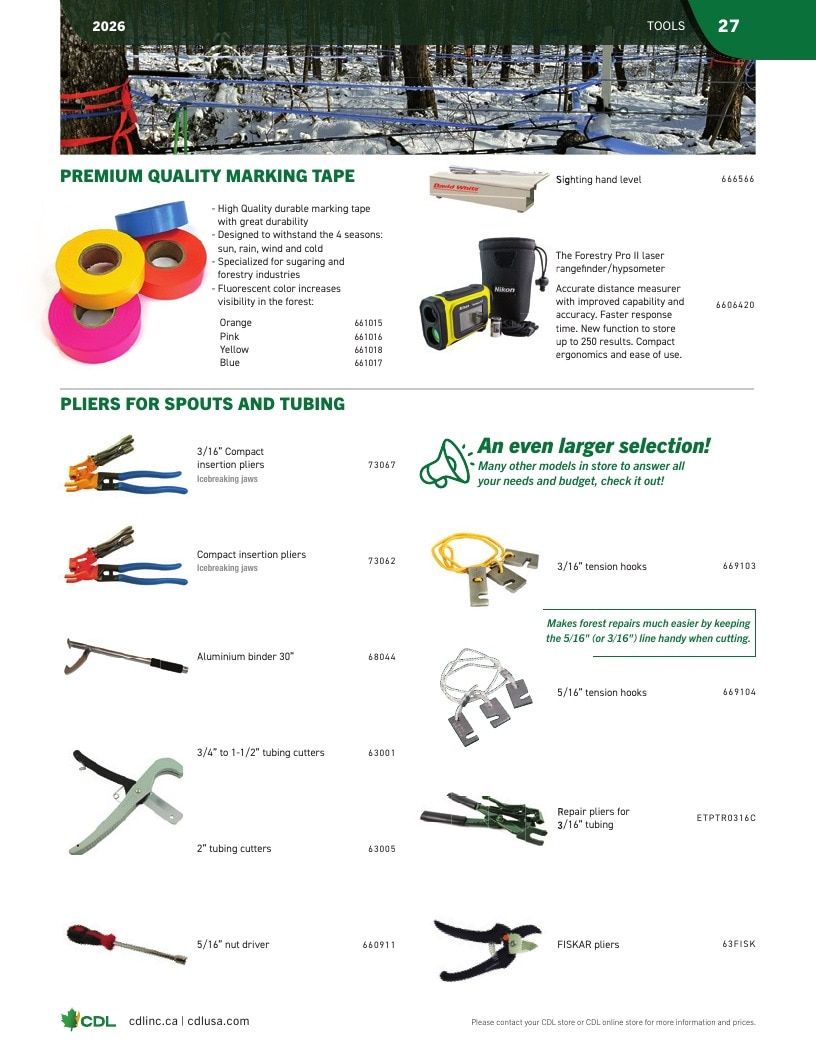 CDL USA Maple Equipment Catalog Weekly Ad January 1 - December 31, 2026