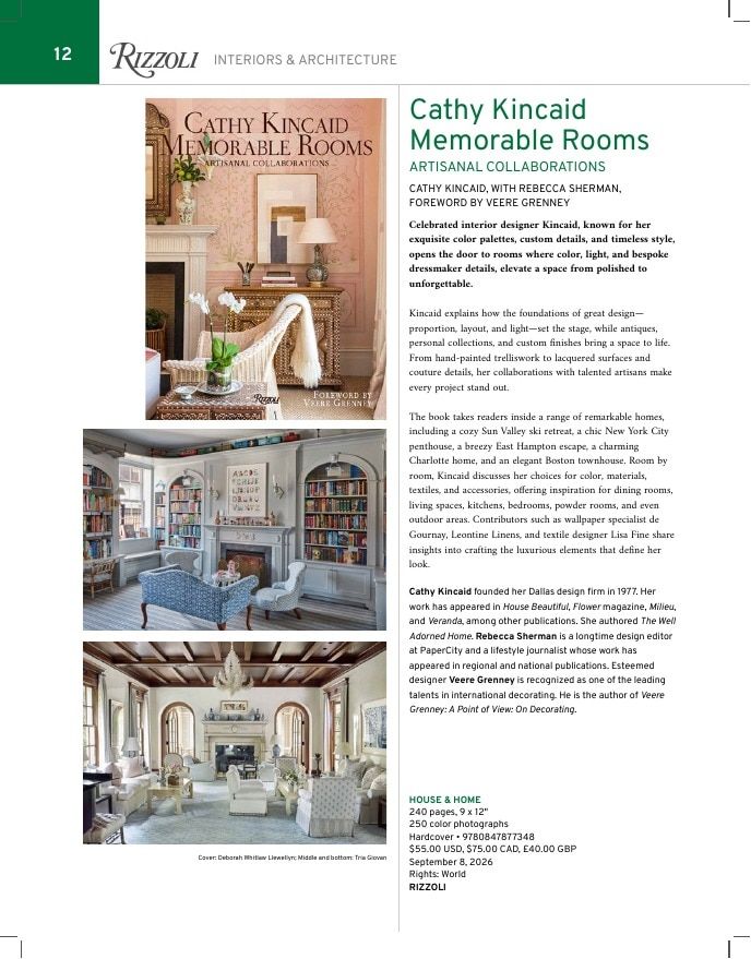 Rizzoli New York Fall 2026 Catalog Weekly Ad January 1 - December 31, 2026