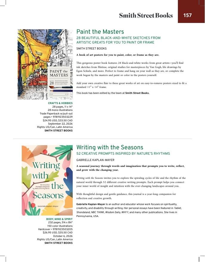 Rizzoli New York Fall 2026 Catalog Weekly Ad January 1 - December 31, 2026