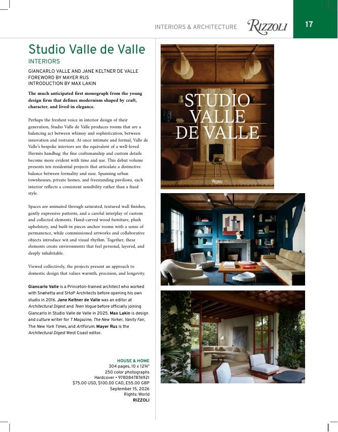 Rizzoli New York Fall 2026 Catalog Weekly Ad January 1 - December 31, 2026