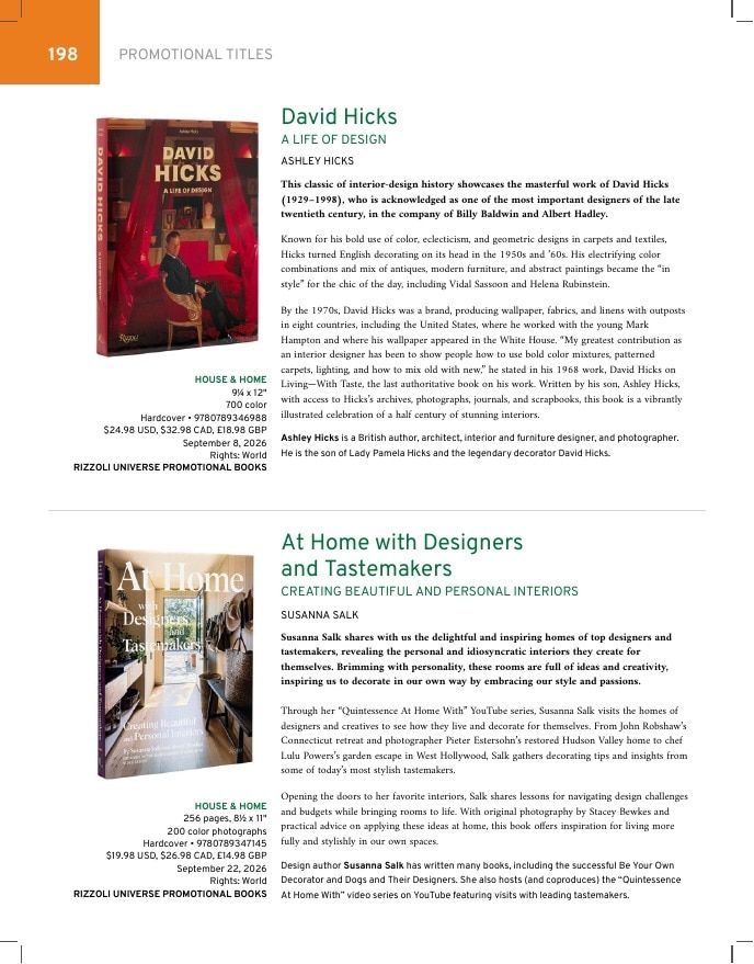 Rizzoli New York Fall 2026 Catalog Weekly Ad January 1 - December 31, 2026