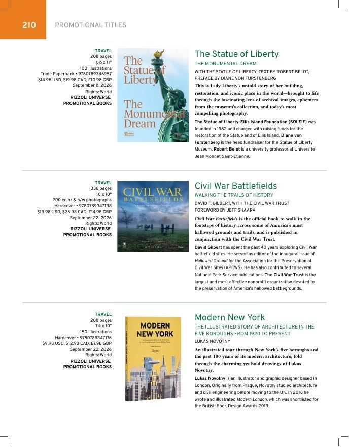 Rizzoli New York Fall 2026 Catalog Weekly Ad January 1 - December 31, 2026
