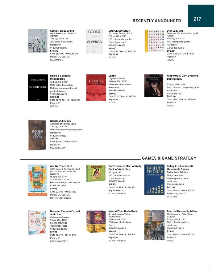 Rizzoli New York Fall 2026 Catalog Weekly Ad January 1 - December 31, 2026