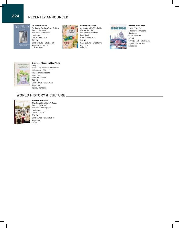 Rizzoli New York Fall 2026 Catalog Weekly Ad January 1 - December 31, 2026
