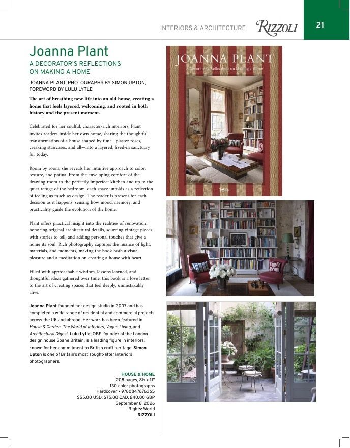Rizzoli New York Fall 2026 Catalog Weekly Ad January 1 - December 31, 2026