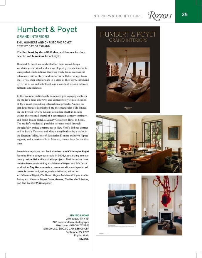 Rizzoli New York Fall 2026 Catalog Weekly Ad January 1 - December 31, 2026