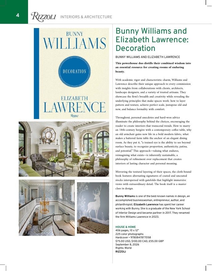 Rizzoli New York Fall 2026 Catalog Weekly Ad January 1 - December 31, 2026