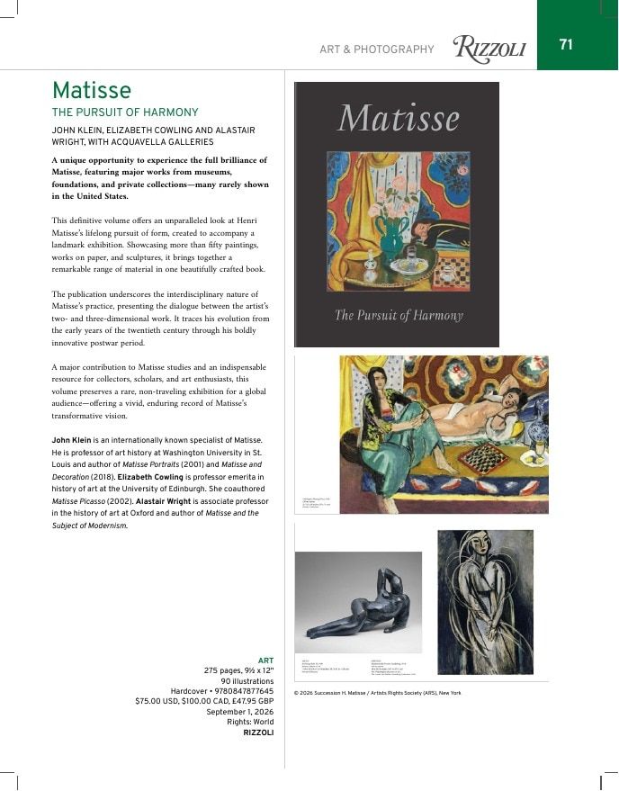 Rizzoli New York Fall 2026 Catalog Weekly Ad January 1 - December 31, 2026