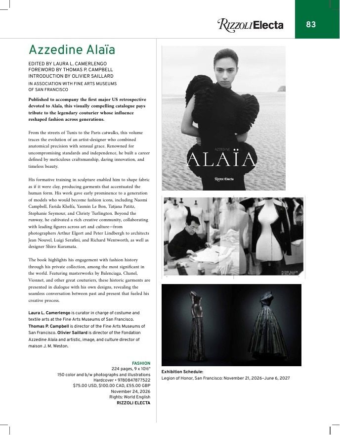 Rizzoli New York Fall 2026 Catalog Weekly Ad January 1 - December 31, 2026