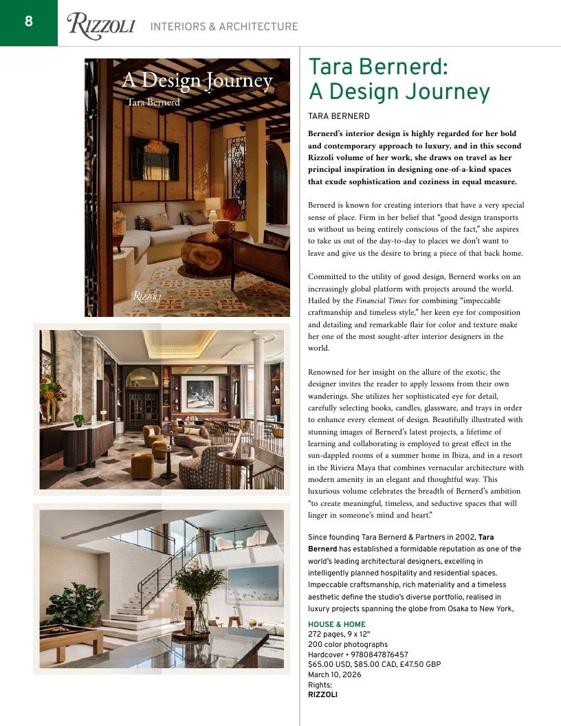 Rizzoli New York Spring 2026 Catalog Weekly Ad January 1 - December 31, 2026