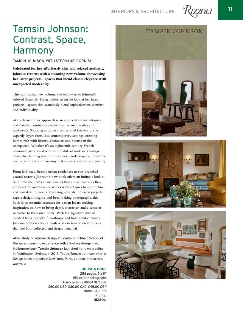 Rizzoli New York Spring 2026 Catalog Weekly Ad January 1 - December 31, 2026