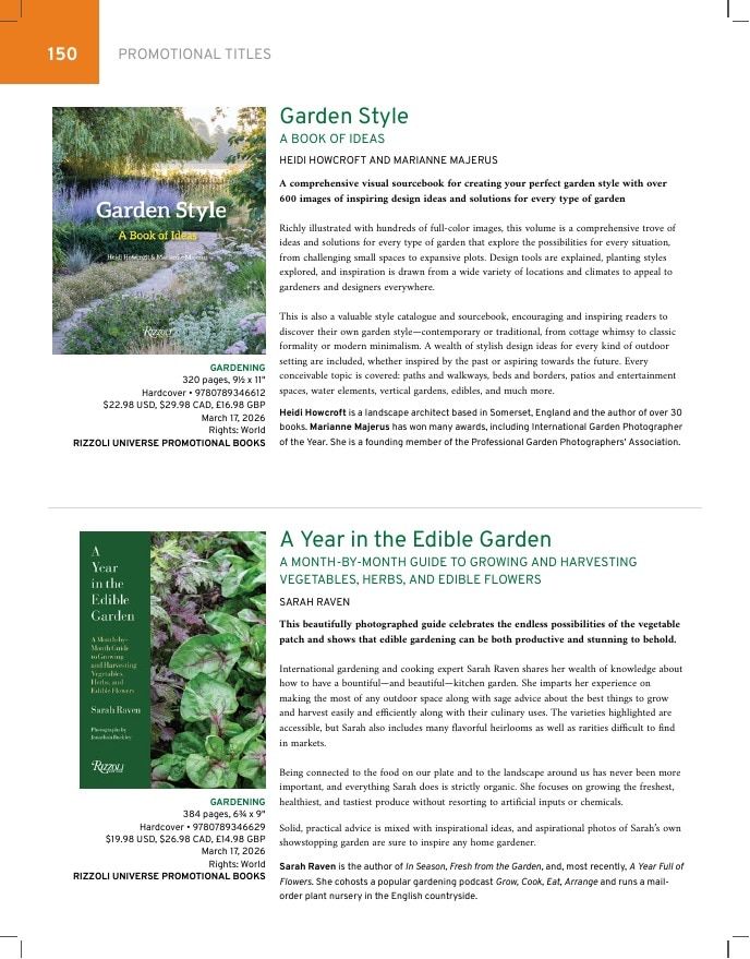 Rizzoli New York Spring 2026 Catalog Weekly Ad January 1 - December 31, 2026