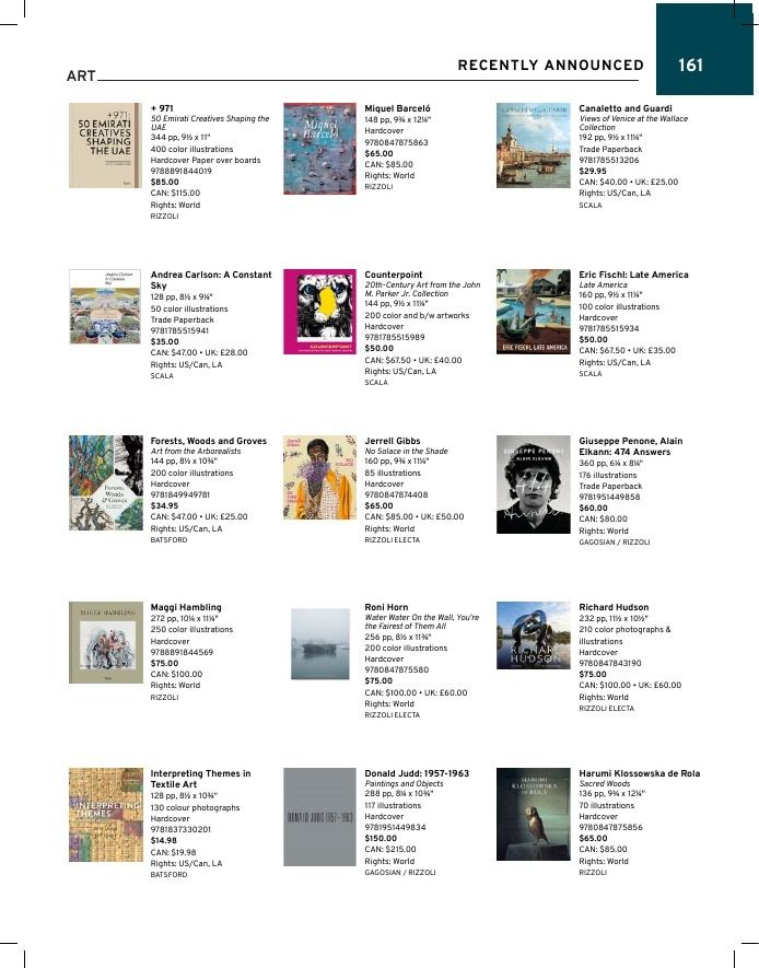 Rizzoli New York Spring 2026 Catalog Weekly Ad January 1 - December 31, 2026